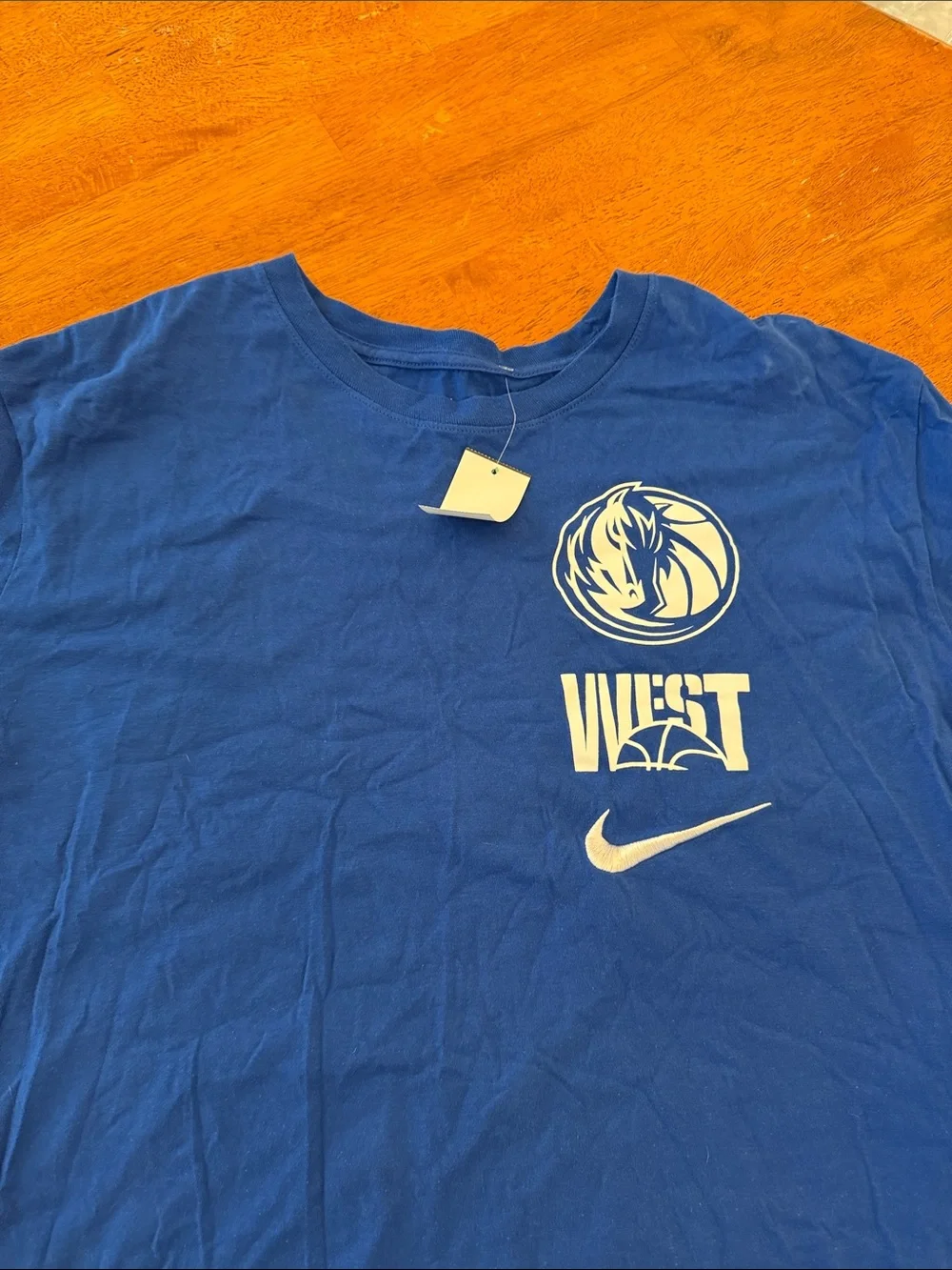 Nike Royal Blue Dallas Mavericks Graphic Tee xxl West